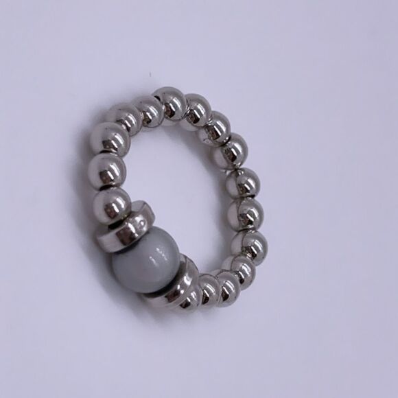 NWT Wool + Pepper Co. Iridescent & Silver Ring - Picture 6 of 6